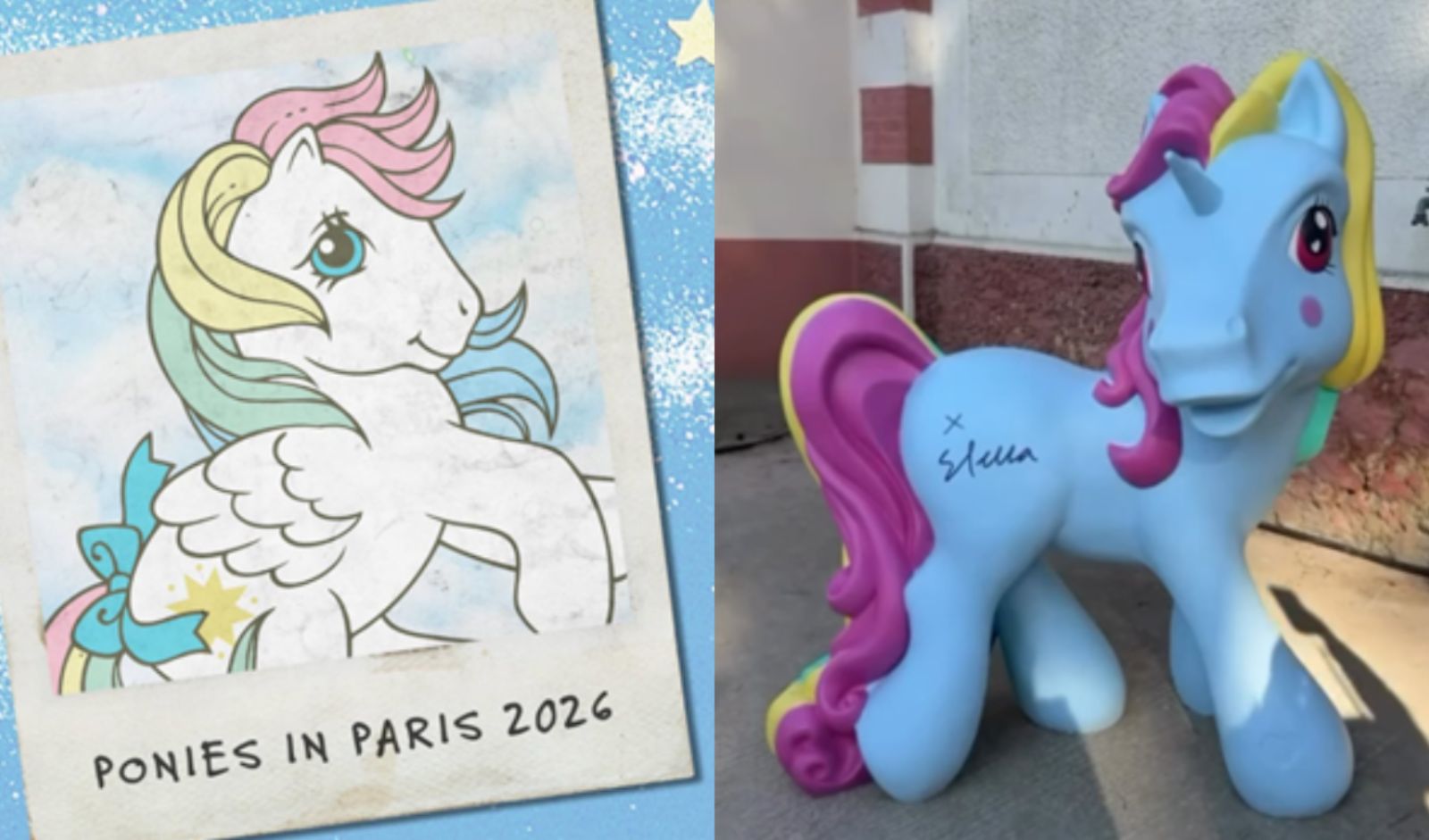 Stella McCartney&My Little Pony コラボ2体セット Stella McCartney x My Little Pony Collaboration Debuts at Paris